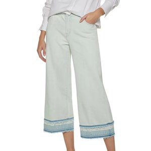 J BRAND Liza Denim Wide Leg Culottes Cropped Jeans